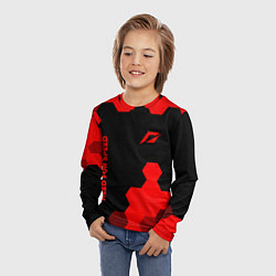 Лонгслив детский Need for Speed - red gradient вертикально, цвет: 3D-принт — фото 2