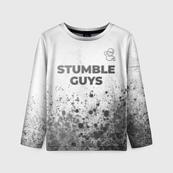 Детский лонгслив Stumble Guys - white gradient посередине