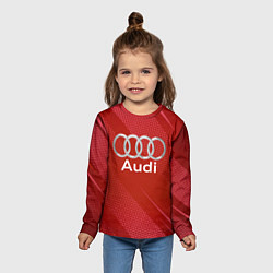 Лонгслив детский Audi - абстракция, цвет: 3D-принт — фото 2