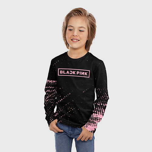 Детский лонгслив Blackpink pink / 3D-принт – фото 3