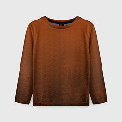 Лонгслив детский Красно-коричневый текстурированный градиент, цвет: 3D-принт