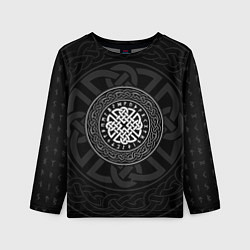 Лонгслив детский Оберег в узоре и руны, цвет: 3D-принт