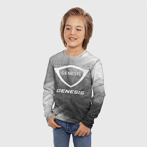 Детский лонгслив Genesis - grey gradient / 3D-принт – фото 3