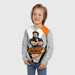 Лонгслив детский Сила нигилизма Фридрих Ницше, цвет: 3D-принт — фото 2