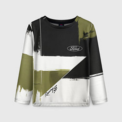 Лонгслив детский Ford эмблема, цвет: 3D-принт