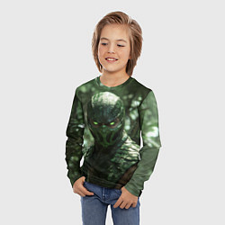 Лонгслив детский Рептилия в джунглях, цвет: 3D-принт — фото 2