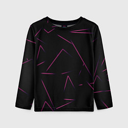 Детский лонгслив Color pink line