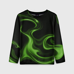 Лонгслив детский Green black, цвет: 3D-принт