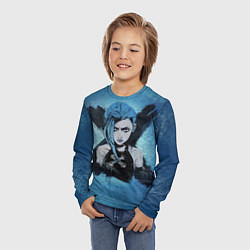 Лонгслив детский Джинкс, цвет: 3D-принт — фото 2