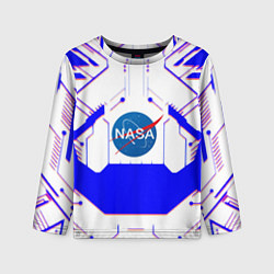 Лонгслив детский NASA cosmos geometry, цвет: 3D-принт