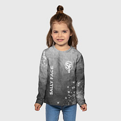 Лонгслив детский Sally Face - grey gradient вертикально, цвет: 3D-принт — фото 2