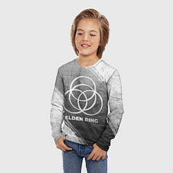 Лонгслив детский Elden Ring - grey gradient, цвет: 3D-принт — фото 2