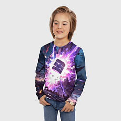 Лонгслив детский Магический куб, цвет: 3D-принт — фото 2