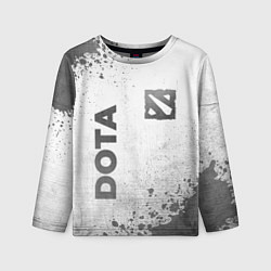 Детский лонгслив Dota - white gradient вертикально