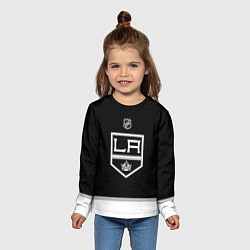Лонгслив детский Los Angeles Kings - black, цвет: 3D-принт — фото 2