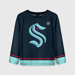 Лонгслив детский Seattle Kraken - NHL team, цвет: 3D-принт
