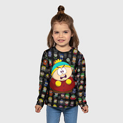 Лонгслив детский Недовольный Картмен, цвет: 3D-принт — фото 2