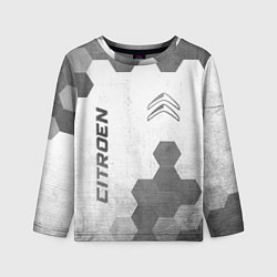 Детский лонгслив Citroen - white gradient вертикально