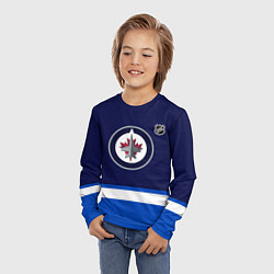 Лонгслив детский Виннипег Джетс хоккей, цвет: 3D-принт — фото 2