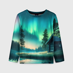 Лонгслив детский Салатневое небо, цвет: 3D-принт