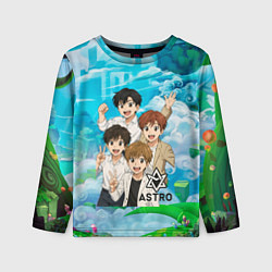Лонгслив детский Astro в аниме стиле, цвет: 3D-принт