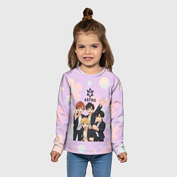 Лонгслив детский Astro anime, цвет: 3D-принт — фото 2