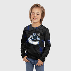 Лонгслив детский Ванкувер Кэнакс - НХЛ хоккей, цвет: 3D-принт — фото 2
