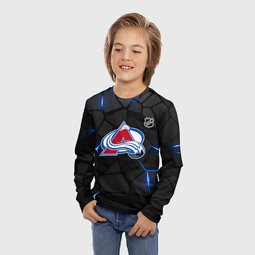 Детский лонгслив Колорадо Эвеланш - плиты с подсветкой / 3D-принт – фото 3