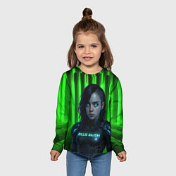 Лонгслив детский Билли Айлиш космический костюм, цвет: 3D-принт — фото 2