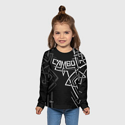 Лонгслив детский Самбо движение в узоре, цвет: 3D-принт — фото 2