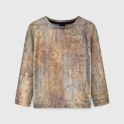 Детский лонгслив Стимпанк элементы