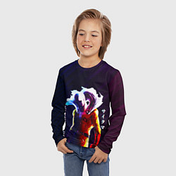 Лонгслив детский Anime OPM Saitama The Strongest Hero, цвет: 3D-принт — фото 2