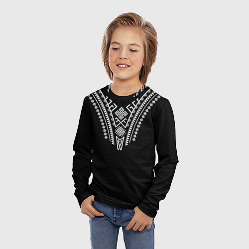Детский лонгслив Русь славянские традиции / 3D-принт – фото 3