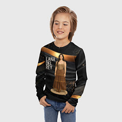 Лонгслив детский Lana Del Rey в ретро платье, цвет: 3D-принт — фото 2