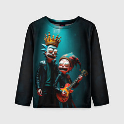 Лонгслив детский Рик и Морти рок группа, цвет: 3D-принт