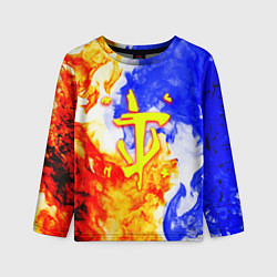 Детский лонгслив Doom битва огня