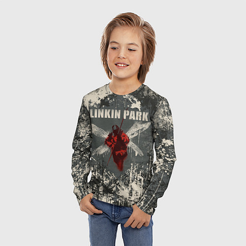Детский лонгслив Linkin Park - Hybrid Theory / 3D-принт – фото 3