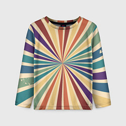 Лонгслив детский Ретро спираль, цвет: 3D-принт