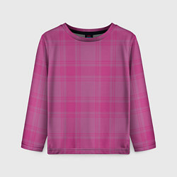 Лонгслив детский Checkered pink, цвет: 3D-принт