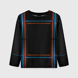 Лонгслив детский Neon black red blue, цвет: 3D-принт