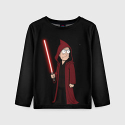 Лонгслив детский Рик - тёмная сторона силы, цвет: 3D-принт