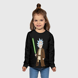 Лонгслив детский Рик - светлая сторона силы, цвет: 3D-принт — фото 2