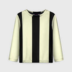 Лонгслив детский Color black beige line, цвет: 3D-принт