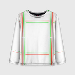 Лонгслив детский Neon light green red, цвет: 3D-принт