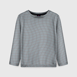 Детский лонгслив Текстура на серебристо-сером