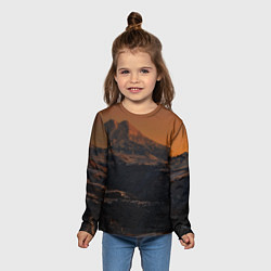 Лонгслив детский Эльбрус, цвет: 3D-принт — фото 2