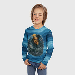 Лонгслив детский XXXTentacion в облаке, цвет: 3D-принт — фото 2