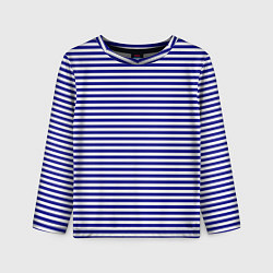 Лонгслив детский Тельняшка моряка, цвет: 3D-принт