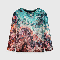 Лонгслив детский Мозаика воспоминаний - текстура, цвет: 3D-принт