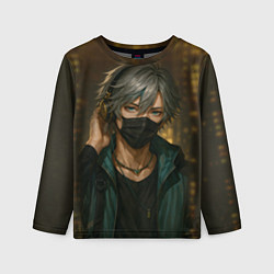 Лонгслив детский Красивый парень в маске, цвет: 3D-принт